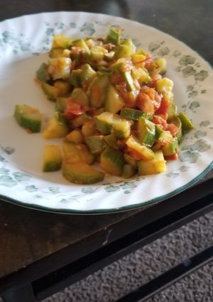 Una foto de Calabacitas a la mexicana