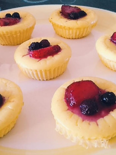 Una foto de Mini cheesecake saludable