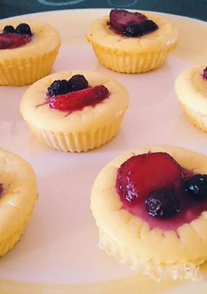 Una foto de Mini cheesecake saludable