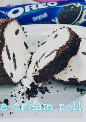 Foto resep Oreo ice Cream Roll