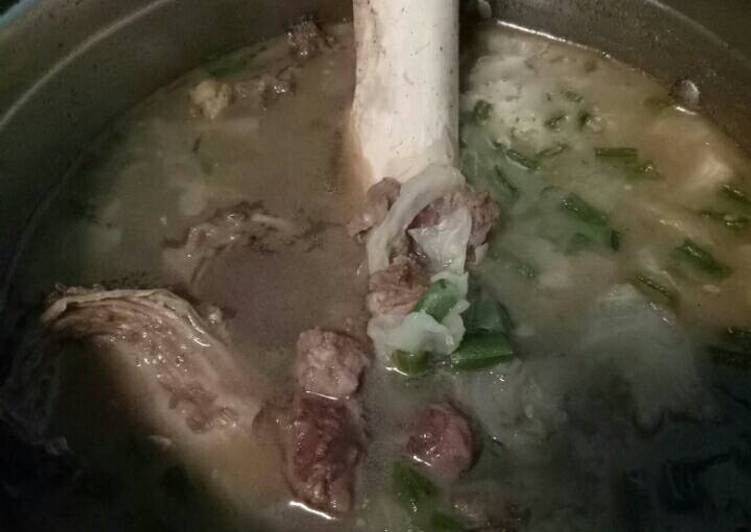 Resep Sop daging + sumsum, Enak