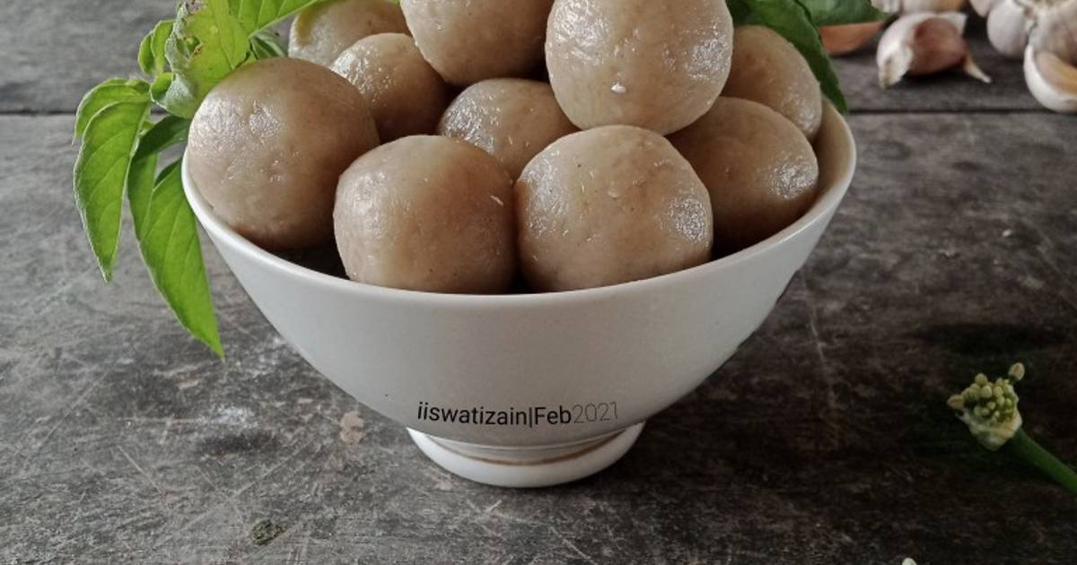 Resep Bakso Jamur Tiram Tepung Ketan oleh iiswatizain Cookpad