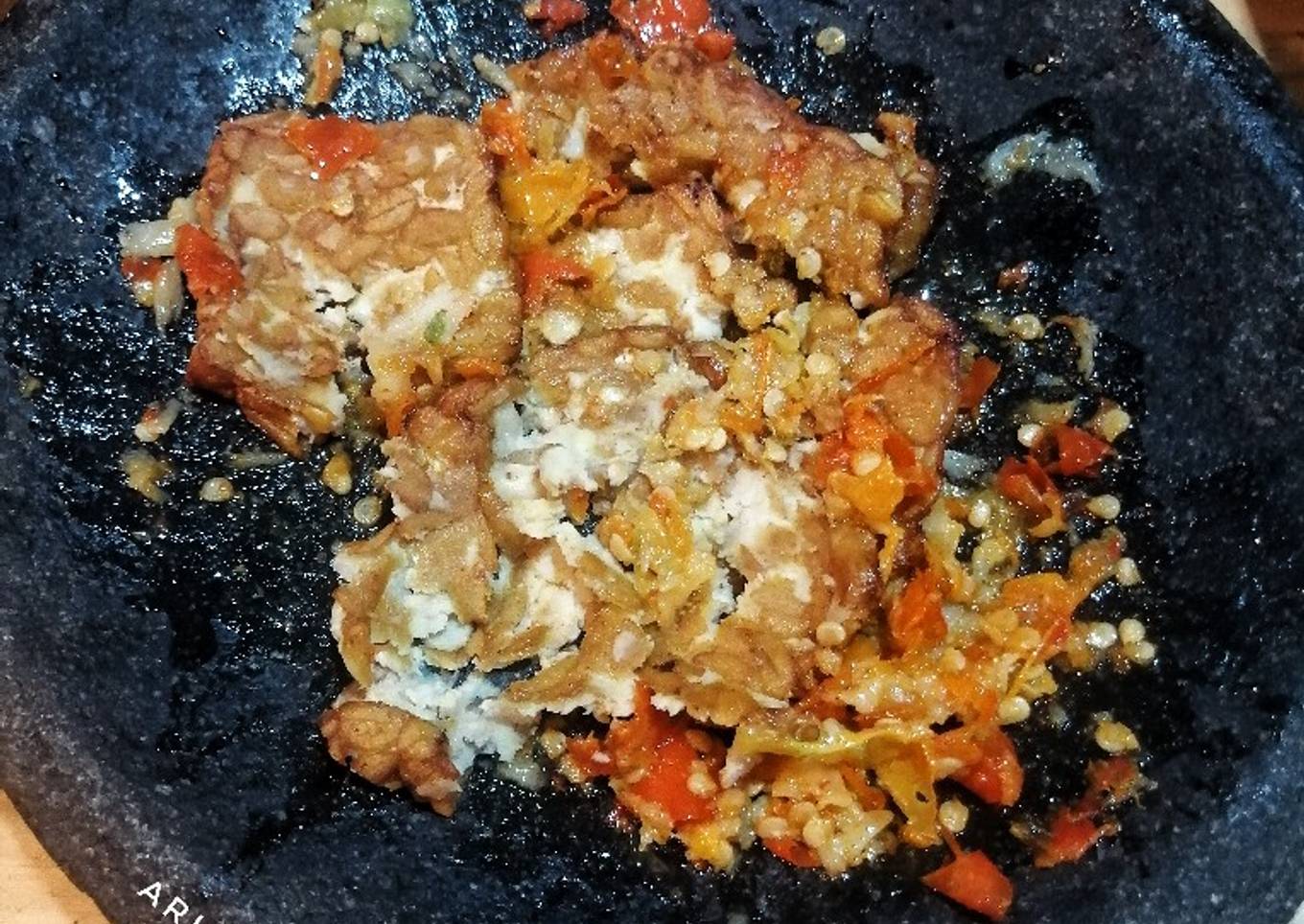 Tempe Goreng Sambel Bawang