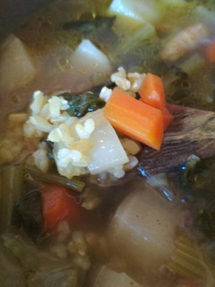 Una foto de Puchero de Caldo vegetal