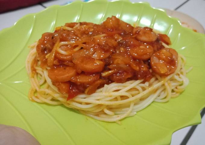Langkah Mudah untuk Menyiapkan Spagetty saus bolognese simple yang Lezat
