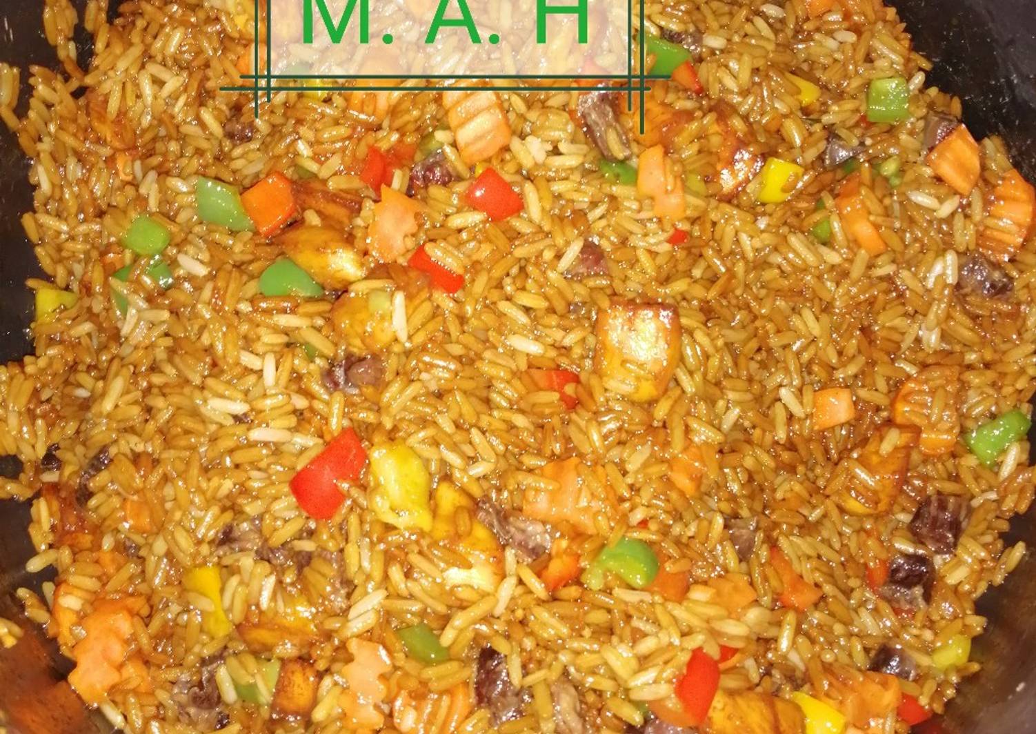 Caribbean Rice Recipe by Maryam Abdulkarim Halliru - Cookpad