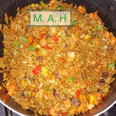 A picture of Caribbean Rice.
