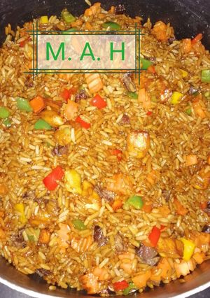 A picture of Caribbean Rice.