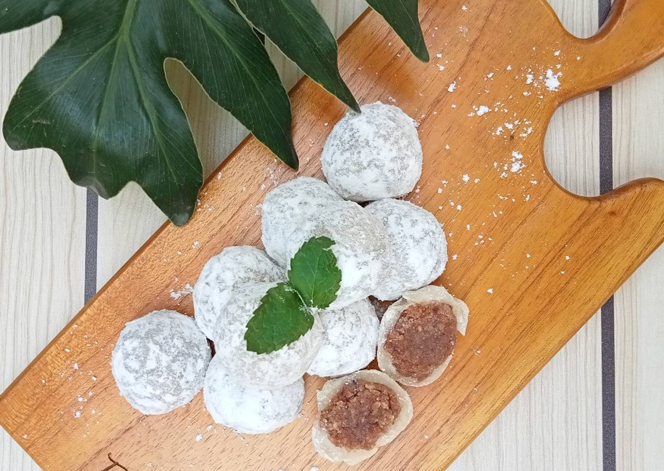 Resep 172. Mochi isi kacang tanah