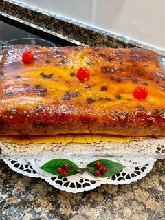 Una foto de Pastel de plátano caramelizado y pepitas de chocolate, “sin gluten “