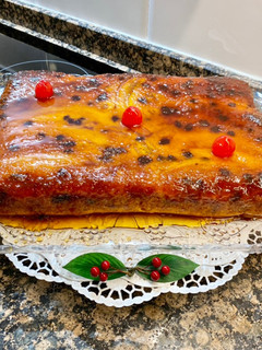 Una foto de Pastel de plátano caramelizado y pepitas de chocolate, “sin gluten “