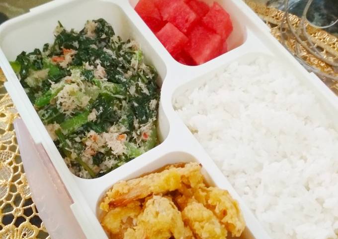 Standar Cara  memasak Ide Bekal Suami "Urap, Jamur Crispy" dijamin sempurna