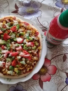 عکسی از دستور پیتزا ساده