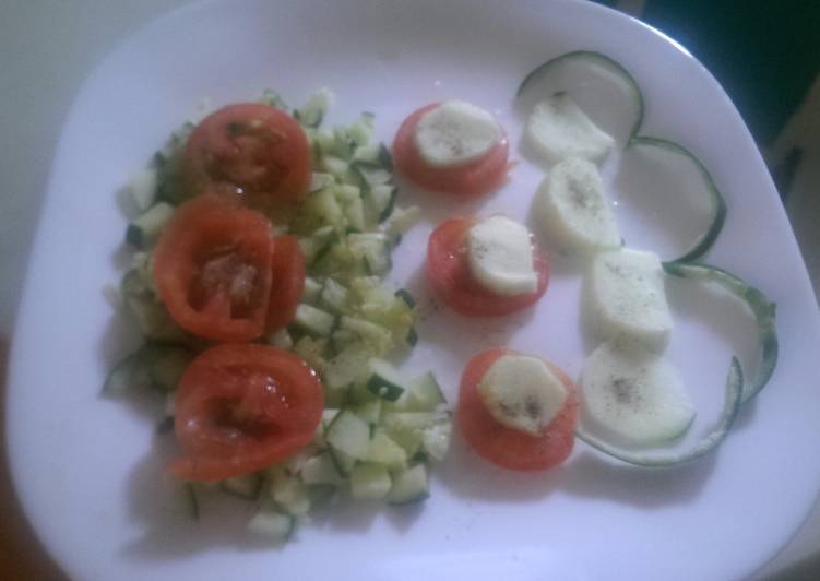 Recipe of Favorite Tomato and cucumber salad