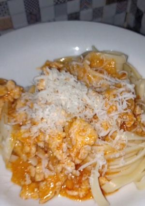 Foto resep Fettuchine Saus Bolognaise simpel anti gagal