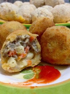 Foto resep Beef & Macaroni Croquette