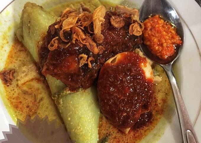 Cara Membuat Lontong sayur Nangka(lodeh Nangka) Untuk Pemula