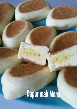 Foto resep "Roti pipih keju" teflon