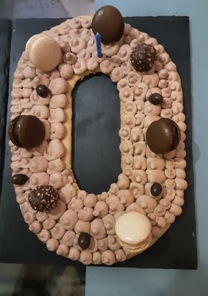 Une photo de Ganache montée chocolat au lait