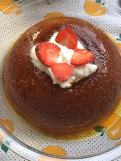 Una foto de Pudín de pan al microondas