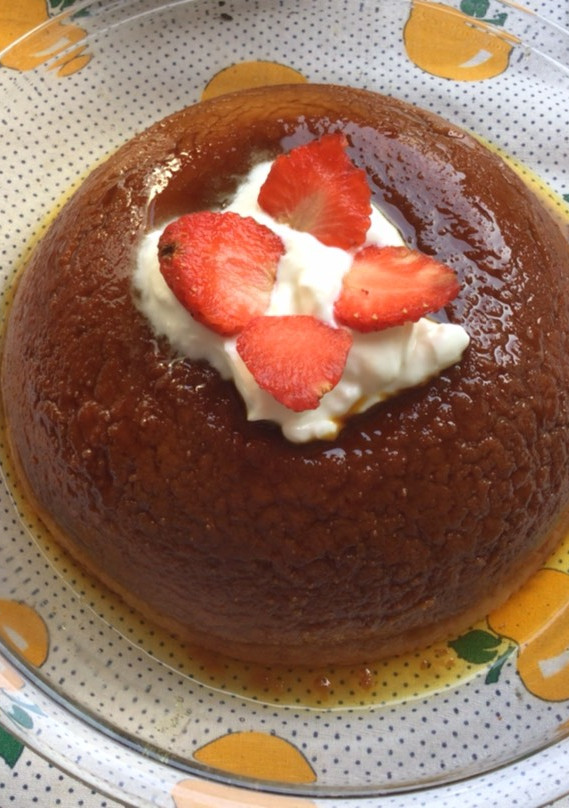 Una foto de Pudín de pan al microondas