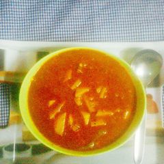A picture of Taro Root Curry.