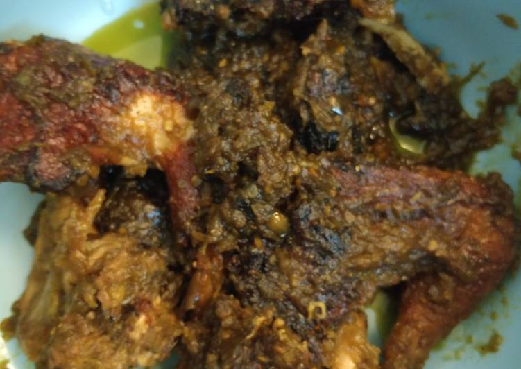 Cara mudah Membuat Ayam Bumbu Ijo Huhah AB #BikinRamadanBerkesan, Sempurna