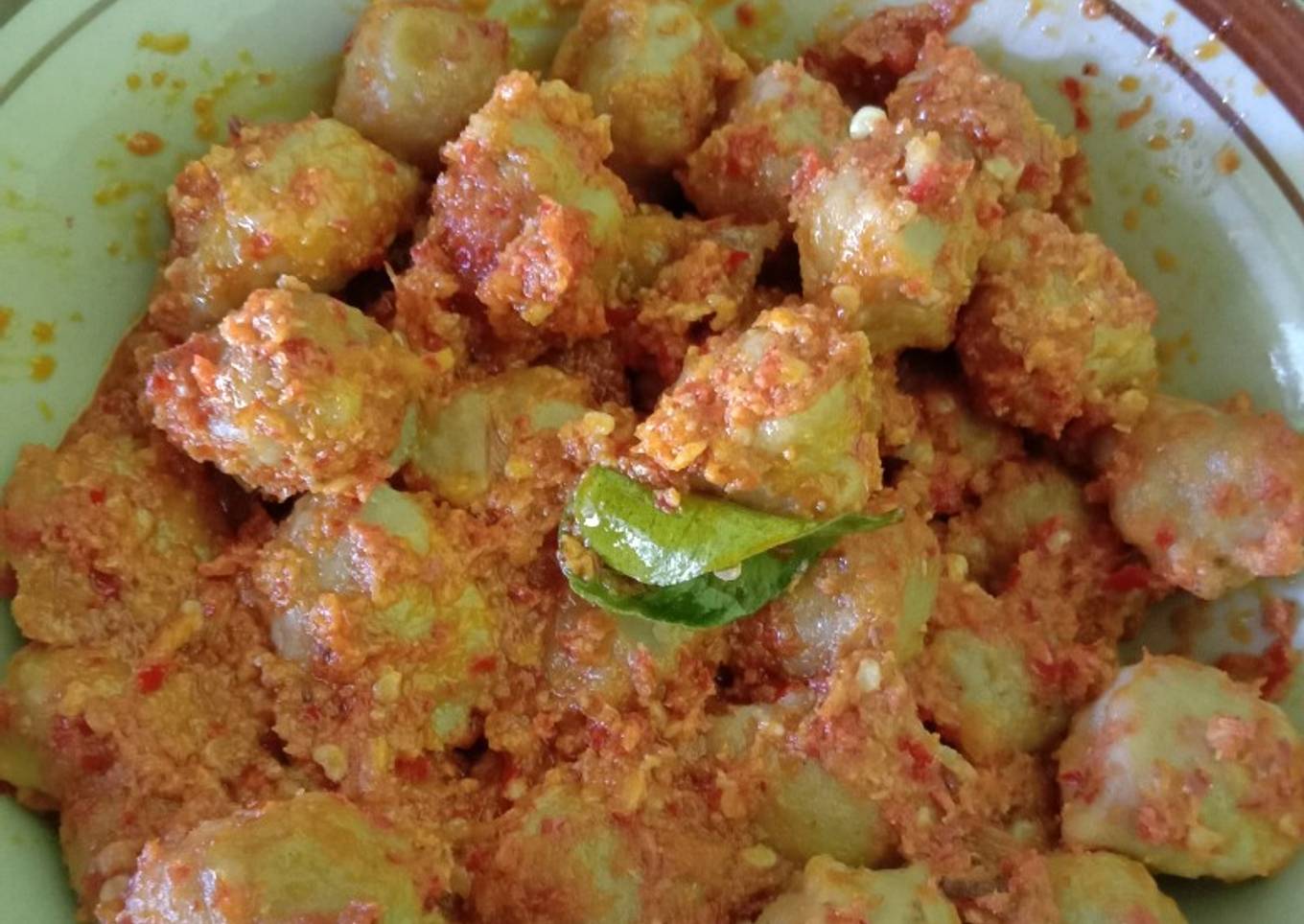 Balado bakso ayam