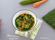 Gambar sayur bening kelor gambas