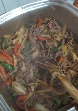 Una foto de Carne desmechada para pabellón