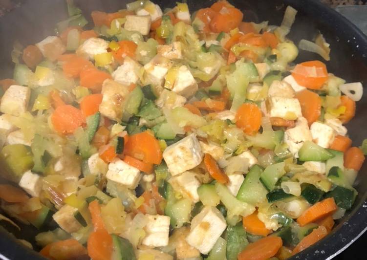 Tofu con verduras