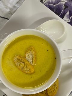 صورة لوصفة شوربه القرع 😋