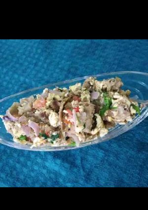 A picture of Egg Chapathi.