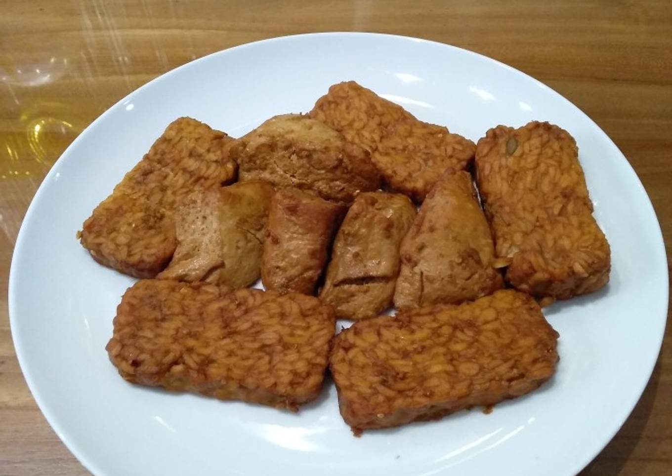 Tahu tempe bacem panggang