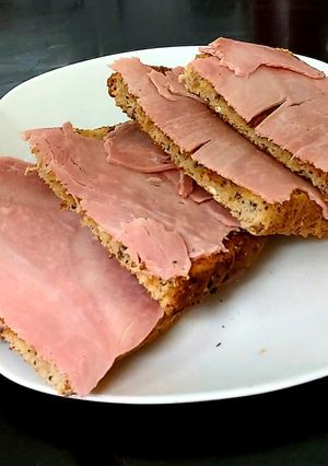 A picture of My Fave Ham Toast.