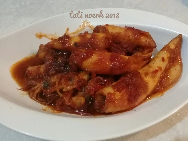 Cara Gampang Membuat Resep  #21. Asin Cumi Pedas Manis yang Bikin Ngiler, Menggugah Selera