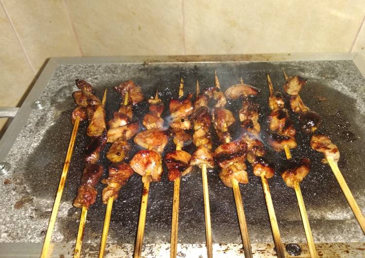 Resep Sate ayam tanpa Arang dan kipas-kipas oleh ...