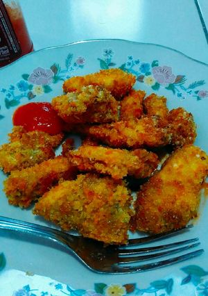 Foto resep Nuget ayam chrspy (dari ayam goreng)
