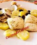 Bacalao a baja temperatura con almejas y patatas