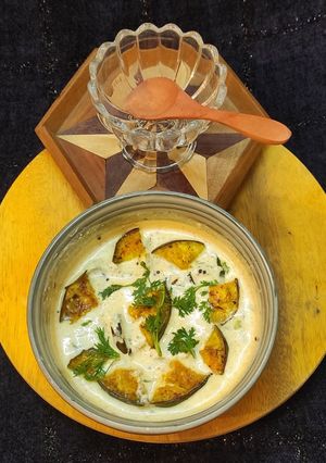 বেগুনের রায়তা (beguner raita recipe in Bengali) রেসিপির প্রধান ছবি