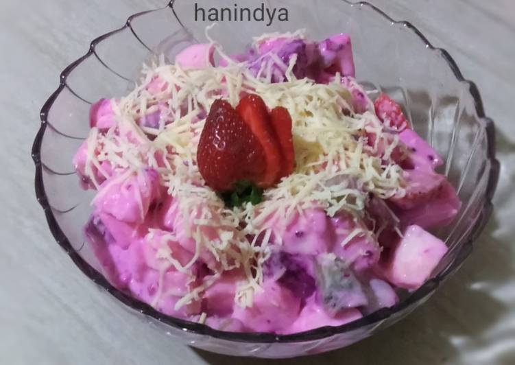 Bahan Salad Buah Sederhana | Cara Masak Salad Buah Sederhana Yang Sedap