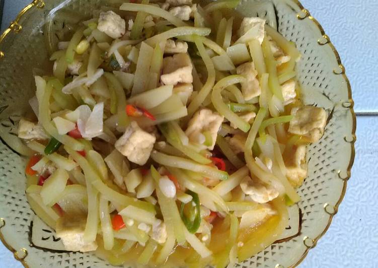 Tumis Labu Siam pedas