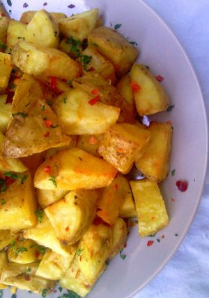 A picture of Skin on Twice Deep Fried Breakfast Potatoes.