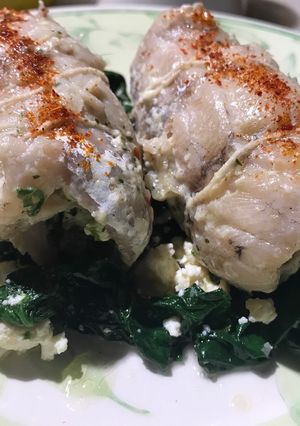 Una foto de Pescao atao!!!(Rolls de pescadilla a la cacerola)