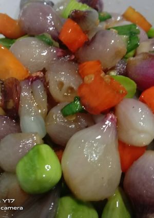 Foto resep Tumis bawang merah pete viral