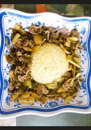 Hình của món Cơm rang dưa bò.