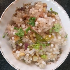 A picture of Sabudana khichidi.