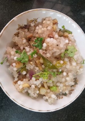 A picture of Sabudana khichidi.