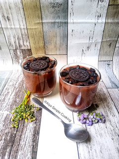 Foto resep Pudding Coklat Susu Oreo