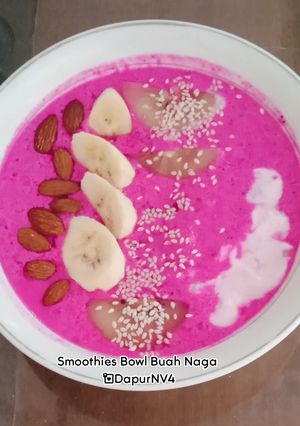 Foto resep Smoothies Bowl Buah Naga